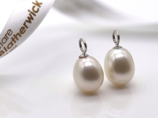 SOLD - HARMONY COLLECTION - A Pair of Freshwater Cultured Pearl Drops